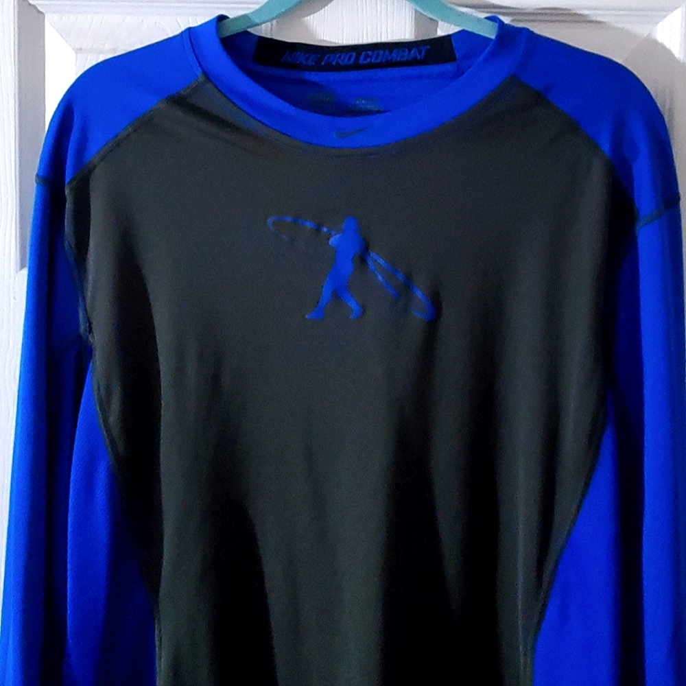 Nike swingman pro combat fitted baseball shirt